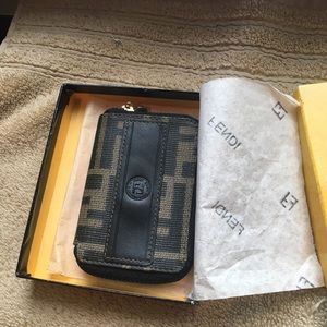 Vintage Fendi Zipper Key Holder — New in Box